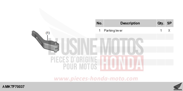 KIT,PARKING LEVER de Forza 750 IRIDIUM GRAY METALLIC (NHC65) 2025